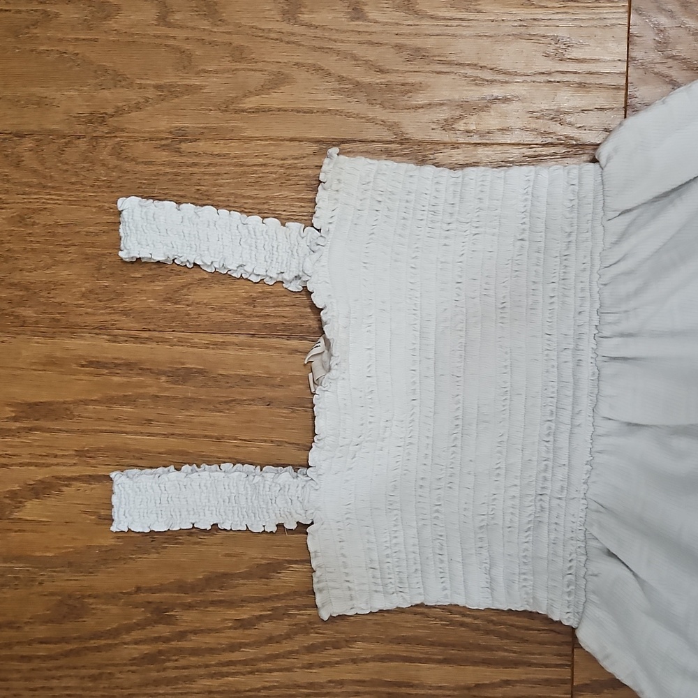 Roxy Hanging 10 Off The Shoulder Mini Sundress / Dress White Sz XS - Picture 3 of 6